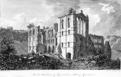 Abadía de Rievaulx, Yorkshire, 1821